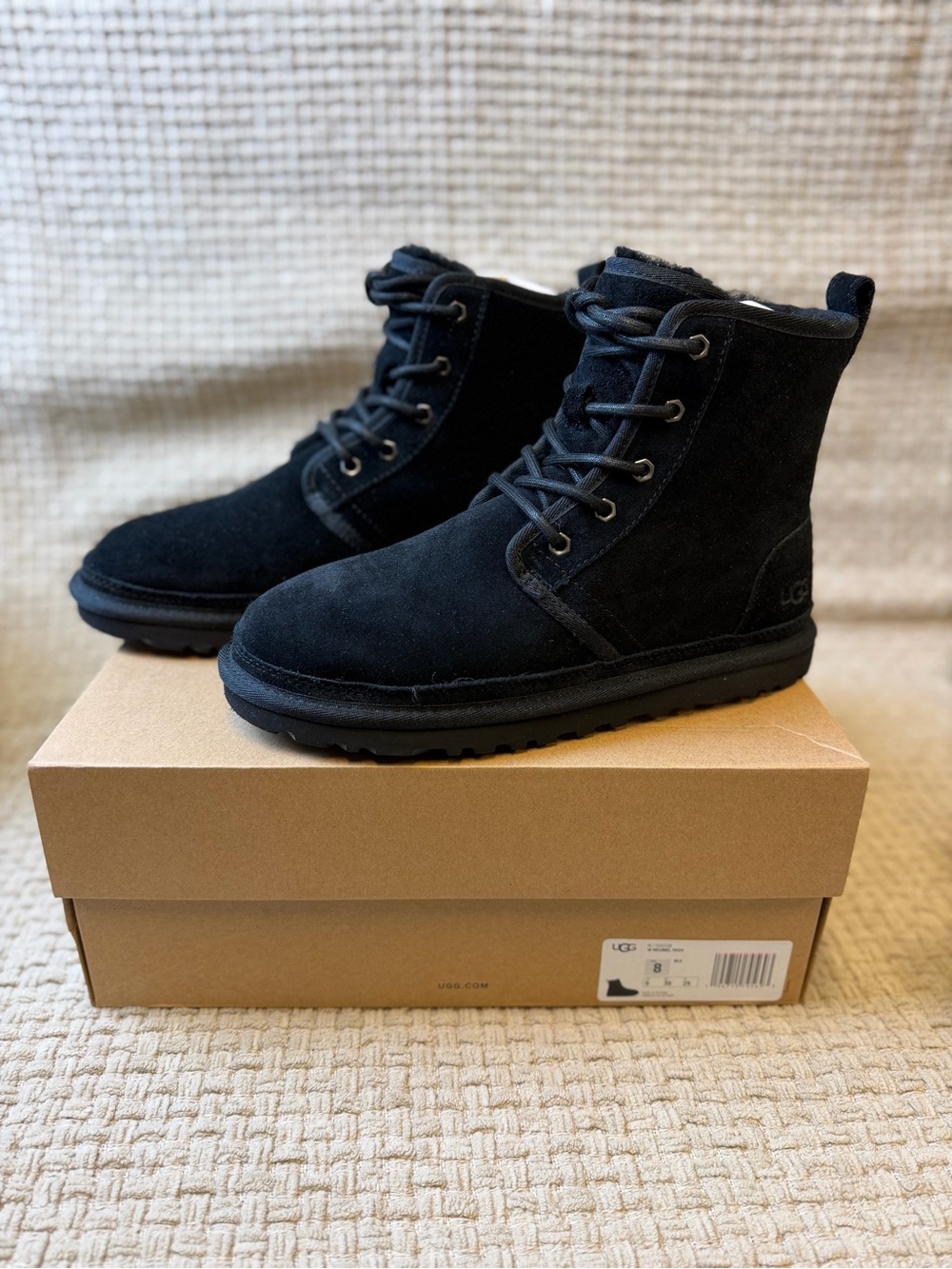UGG Men's Black Suede Chukka Lace-Up Boots